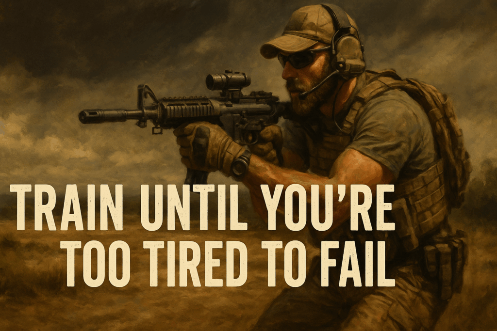 Train until you are too tired to fail